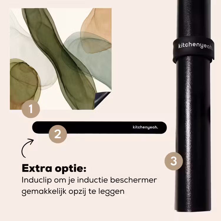 Inductie beschermer - Abstract - Vormen - Modern - Kunst - Groen - Bruin — 8