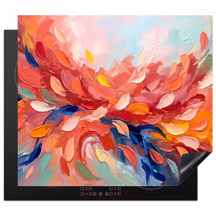 Inductie beschermer - Bloemen - Abstract - Kunst - Modern — 1