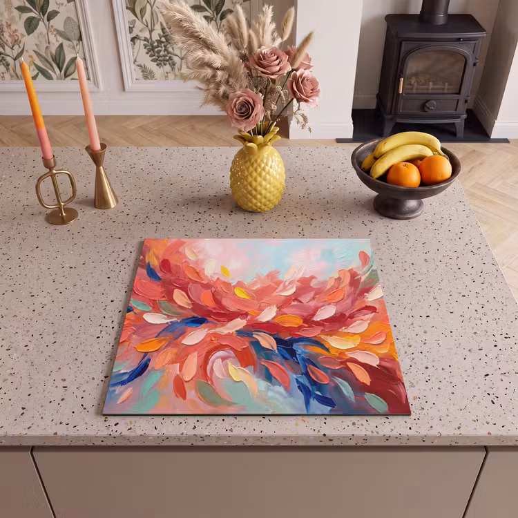 Inductie beschermer - Bloemen - Abstract - Kunst - Modern — 3