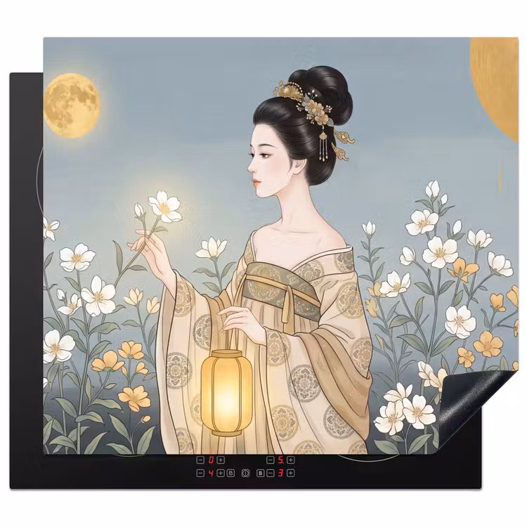 Inductie beschermer - Aziatisch - Vrouw - Kimono — 1