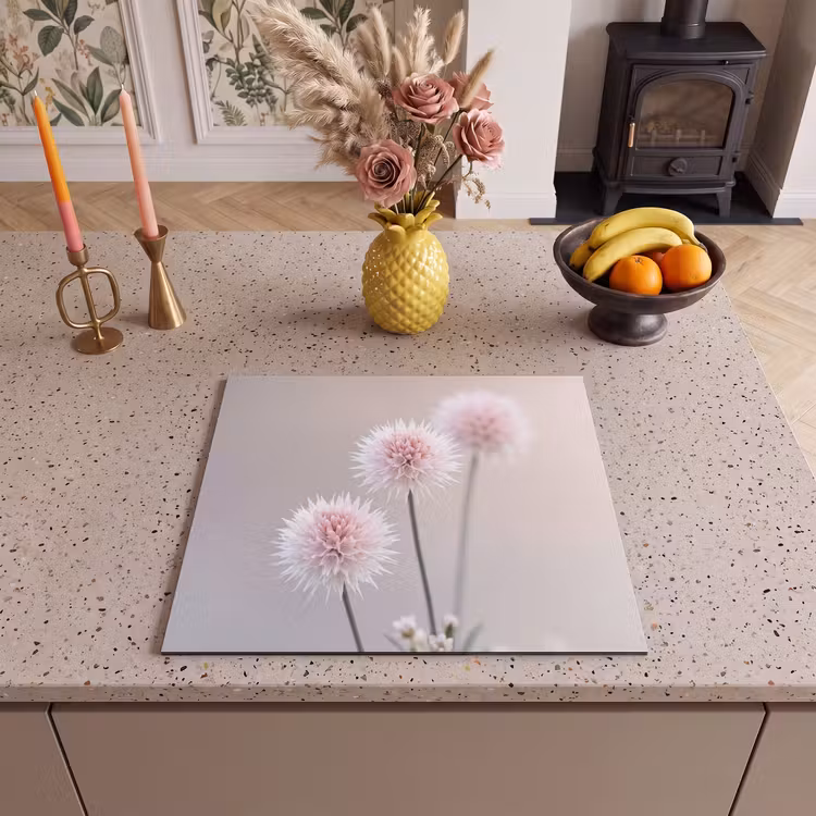 Inductie beschermer - Bloemen - Bollen - Roze — 3