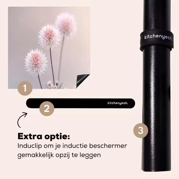 Inductie beschermer - Bloemen - Bollen - Roze — 8