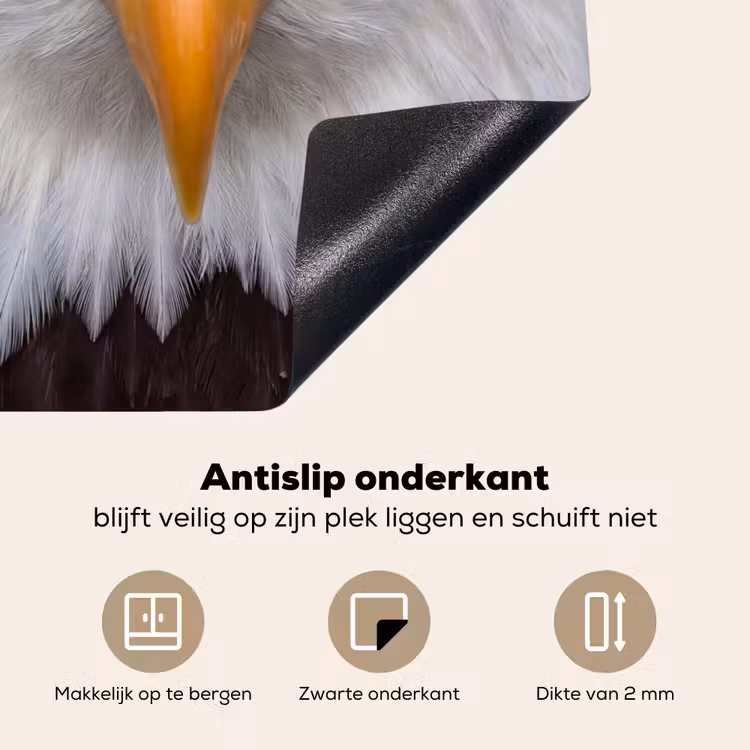 Inductie beschermer - Amerikaans - Zeearend - Portret - Geel — 6