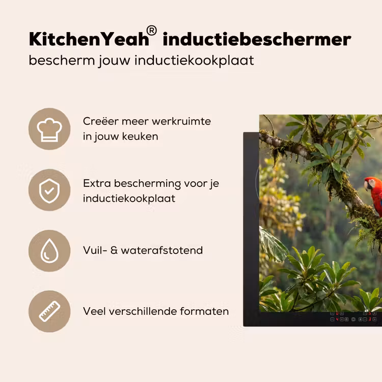 Inductie beschermer - Ara - Jungle - Rood — 5