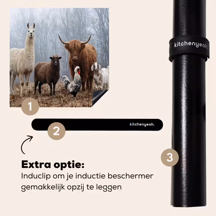 Inductie beschermer - Boerderijdieren - Groep - Mist - Natuur - Rustiek — 8