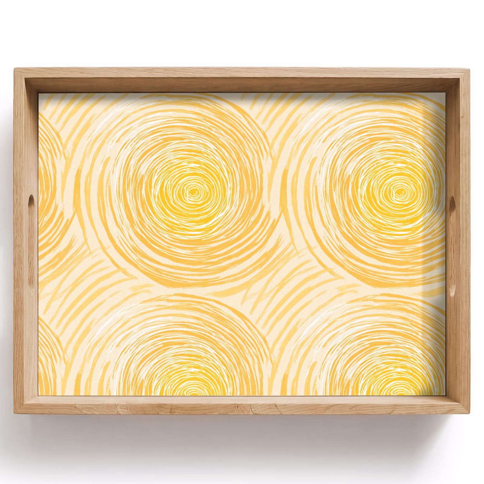 Dienblad - Cirkels - Abstract - Artistiek - Geel — 1