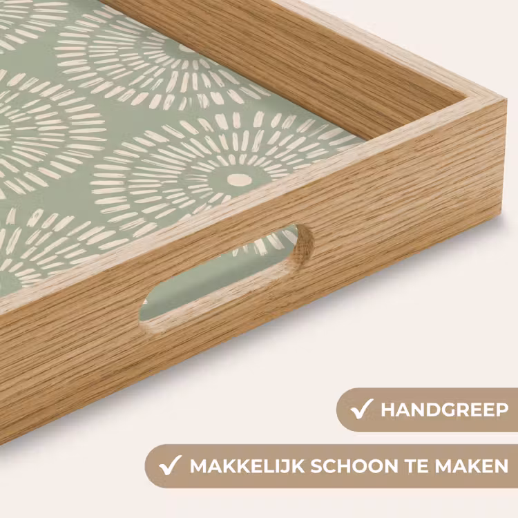 Dienblad - Patroon - Cirkels - Abstract - Modern - Groen — 8