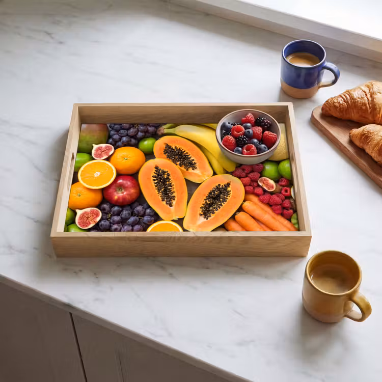 Dienblad - Eten - Fruit - Groenten - Vers - Kleurrijk — 3