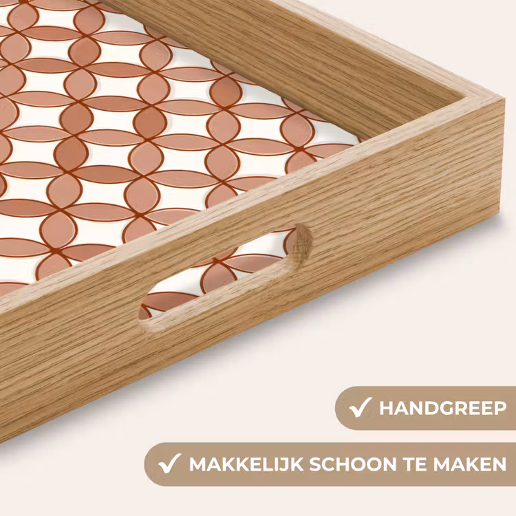 Dienblad - Geometrisch - Cirkels - Modern - Terracotta — 8