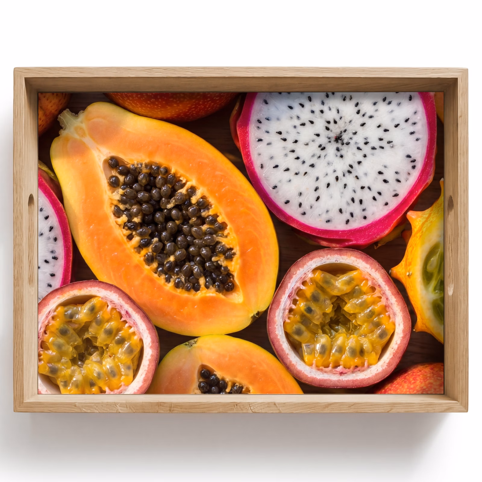 Dienblad - Fruit - Geopend - Tropisch - Eten - Kleurrijk — 1