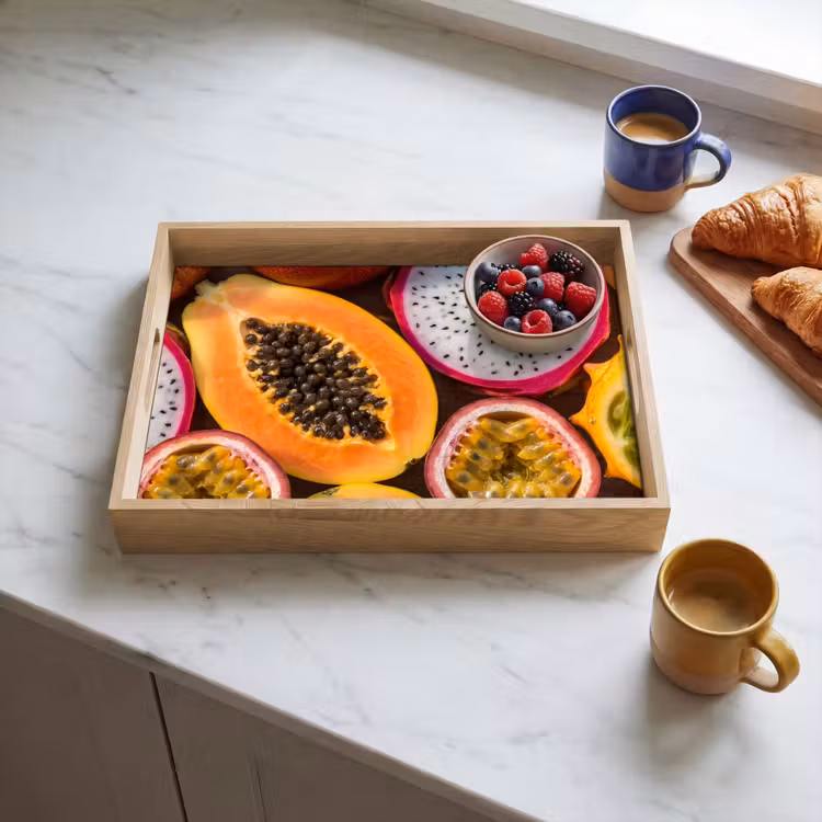 Dienblad - Fruit - Geopend - Tropisch - Eten - Kleurrijk — 3