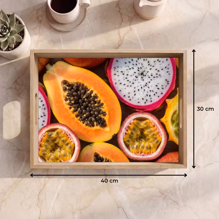 Dienblad - Fruit - Geopend - Tropisch - Eten - Kleurrijk — 7