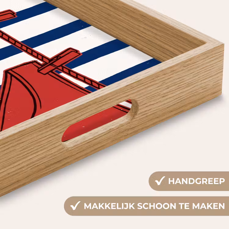 Dienblad - Badkleding - Waslijn - Zomer - Illustratie - Rood — 8