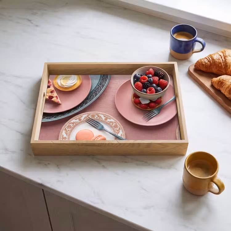Dienblad - Dessert - Taart - Gebak - Zoet - Roze — 3