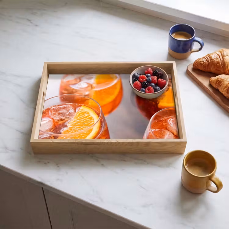 Dienblad - Drank - Sinaasappel - IJs - Zomer - Oranje — 3