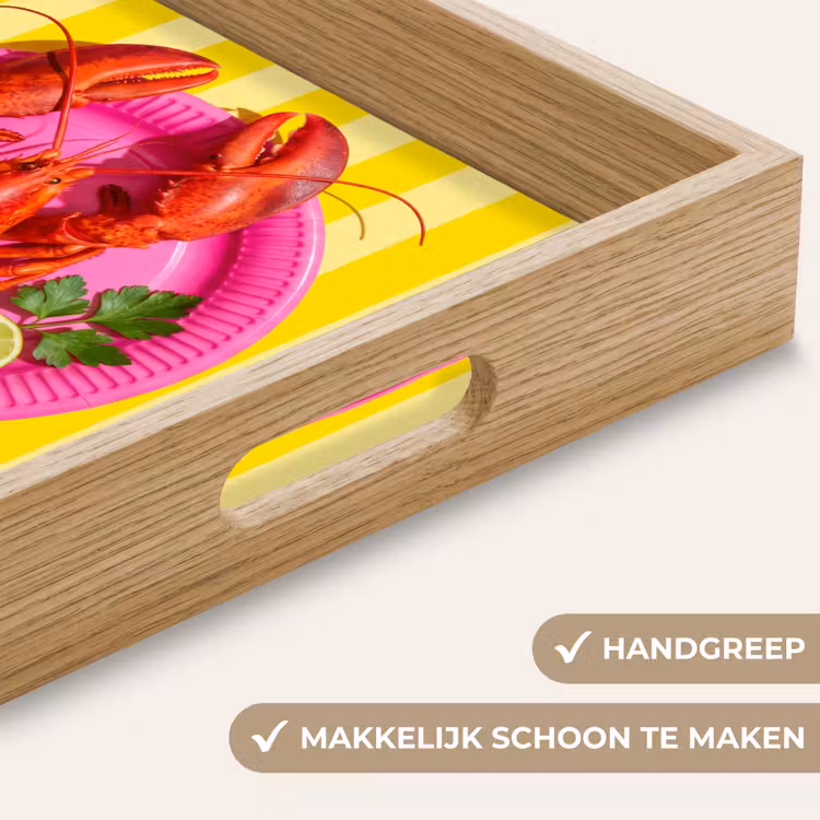 Dienblad - Eten - Roze - Geel - Modern - Culinaire — 8