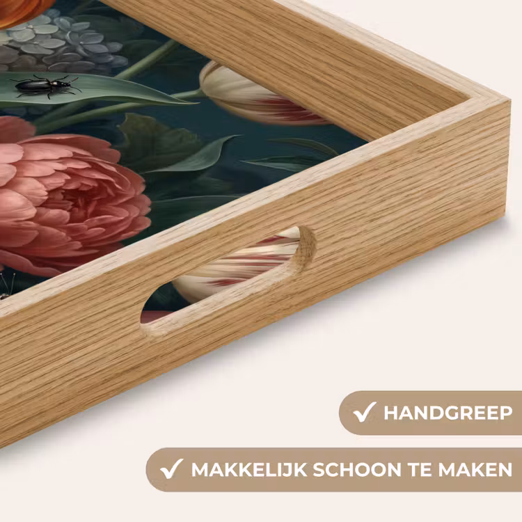 Dienblad - Bloemen - Boeket - Natuur - Klassiek - Donker — 8