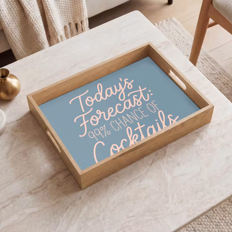Dienblad - Today's Forecast - Cocktails - Blauw — 2