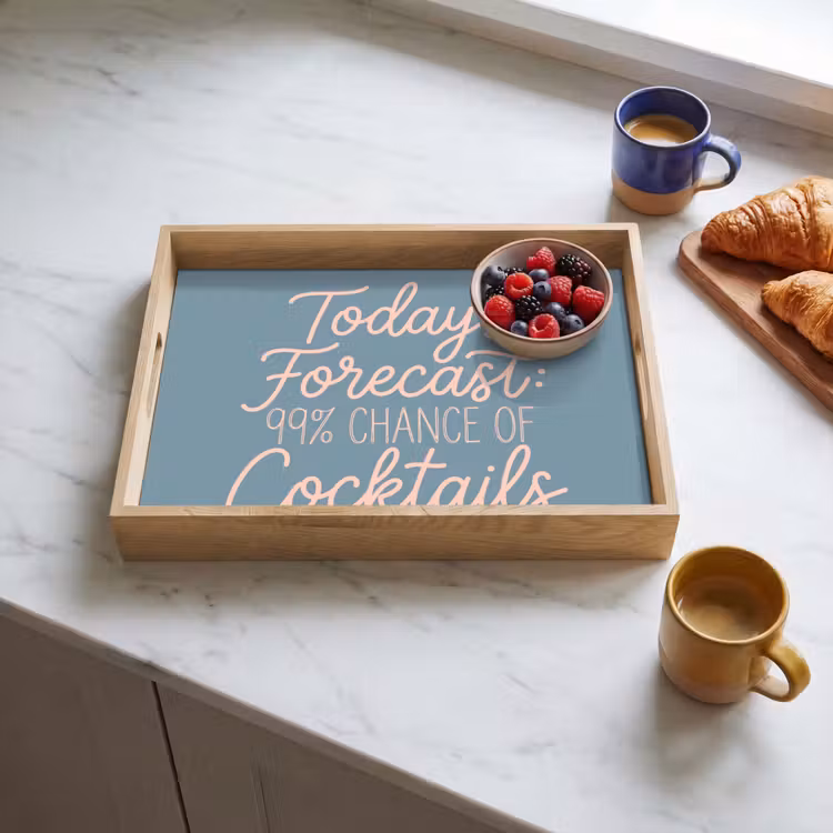Dienblad - Today's Forecast - Cocktails - Blauw — 3