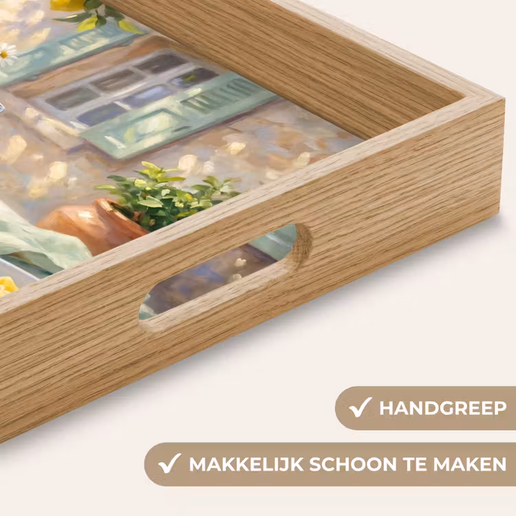 Dienblad - Eten - Terras - Zomer - Geschilderd - Geel — 8