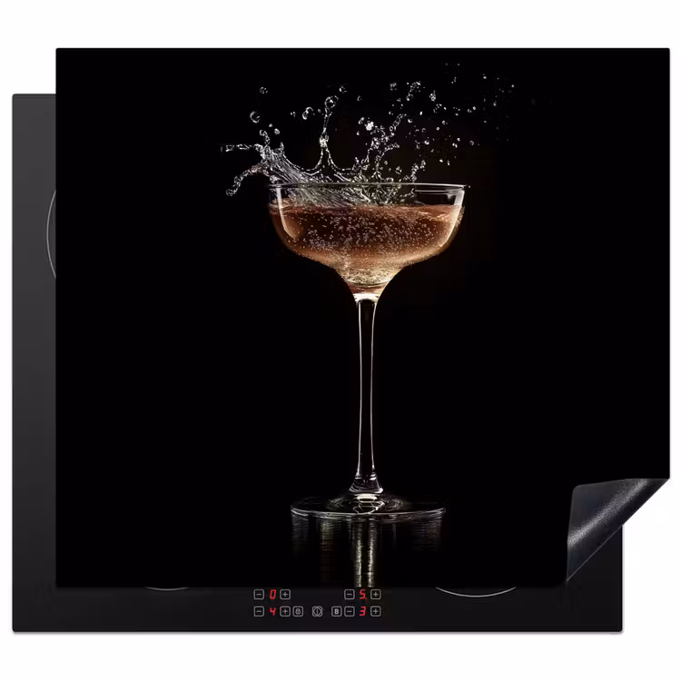 Inductie beschermer - Cocktail - Zwart - Spetters - Glas — 1