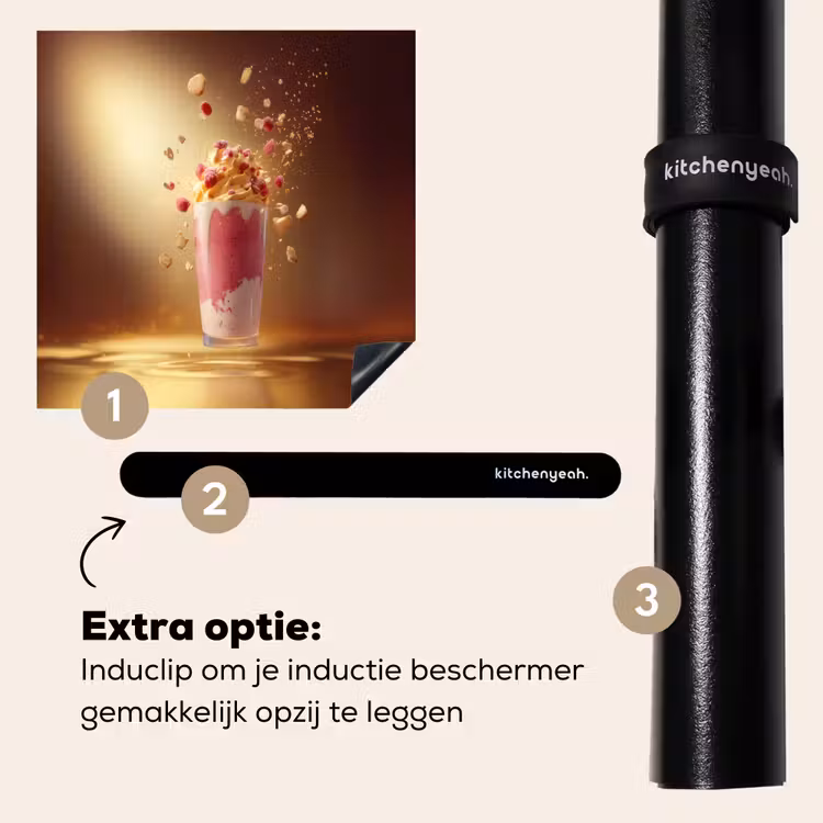 Inductie beschermer - Framboos - Smoothie - Drinken - Roze — 8