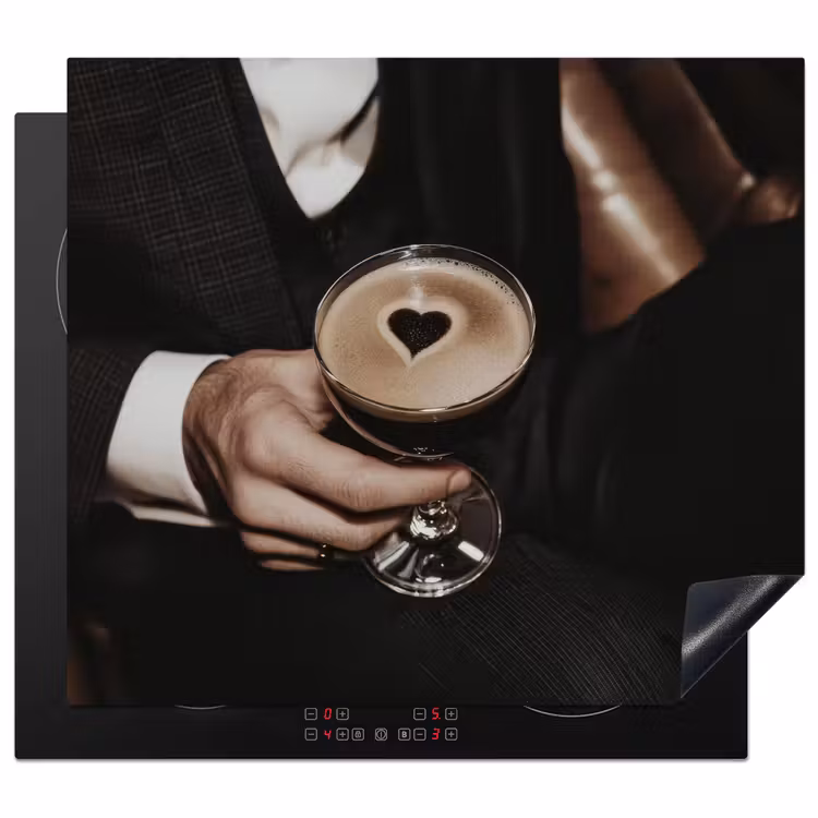 Inductie beschermer - Hartje - Cocktail - Espresso Martini - Hand — 1