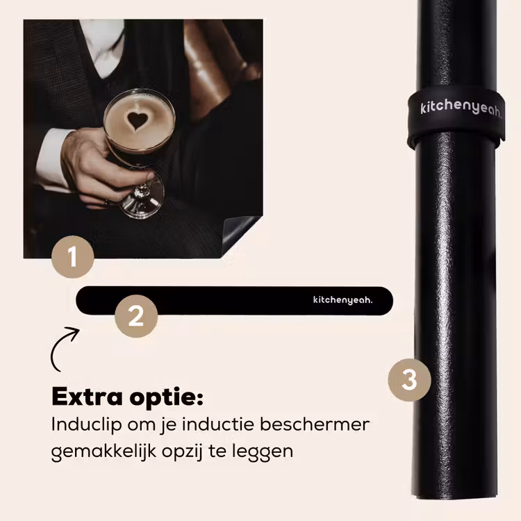 Inductie beschermer - Hartje - Cocktail - Espresso Martini - Hand — 8