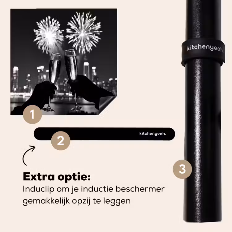 Inductie beschermer - Vuurwerk - Proosten - Skyline - Champagne — 8
