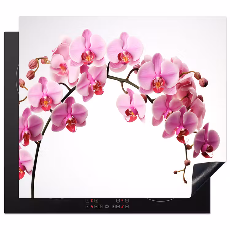 Inductie beschermer - Bloemen - Roze - Tak - Wit — 1