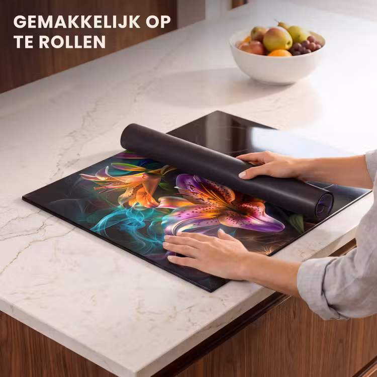 Inductie beschermer - Levendige Lelies in Lichtspektakel — 7