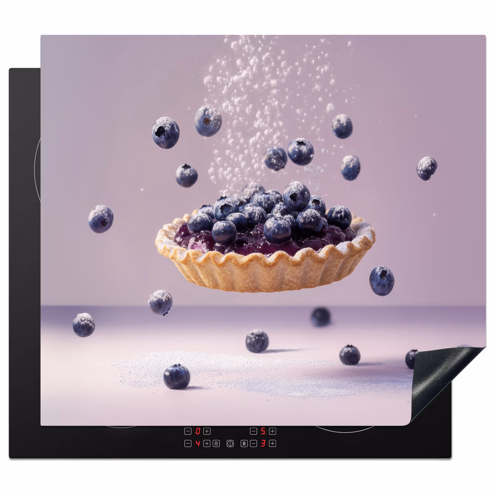 Inductie beschermer - Eten - Taart - Bessen - Blauw — 1