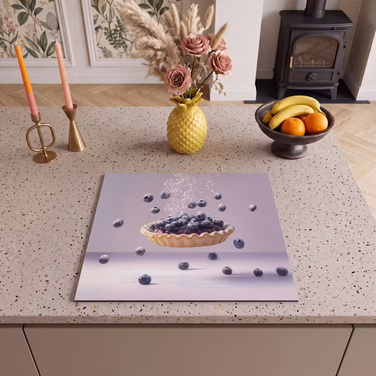 Inductie beschermer - Eten - Taart - Bessen - Blauw — 3