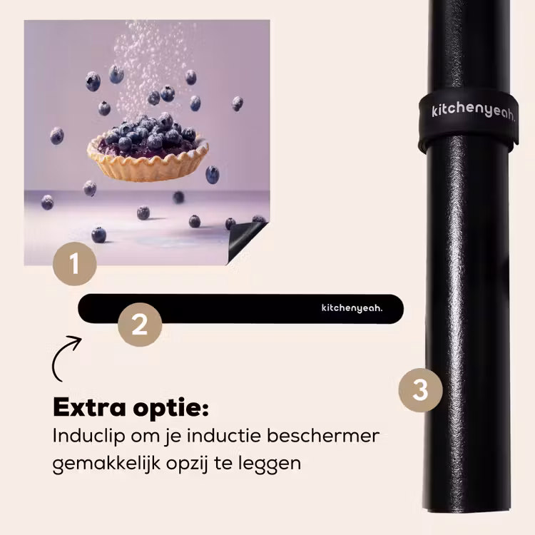 Inductie beschermer - Eten - Taart - Bessen - Blauw — 8