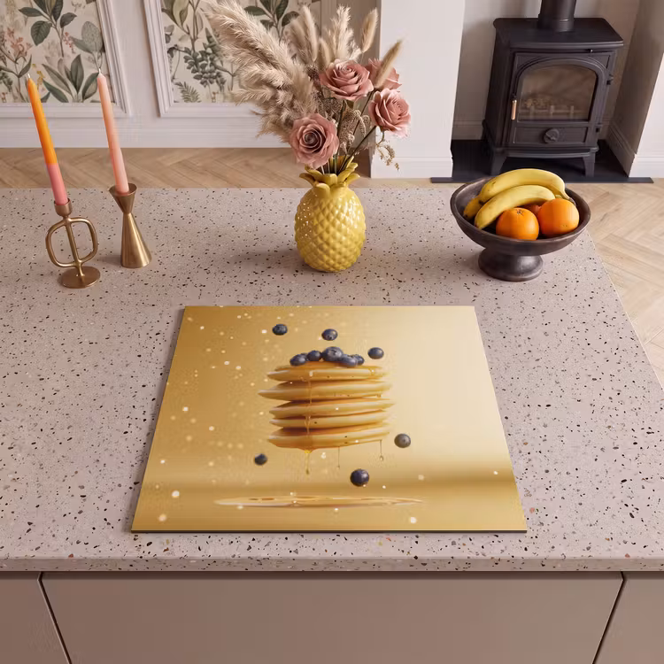 Inductie beschermer - Pannenkoeken - Eten - Honing - Geel — 3