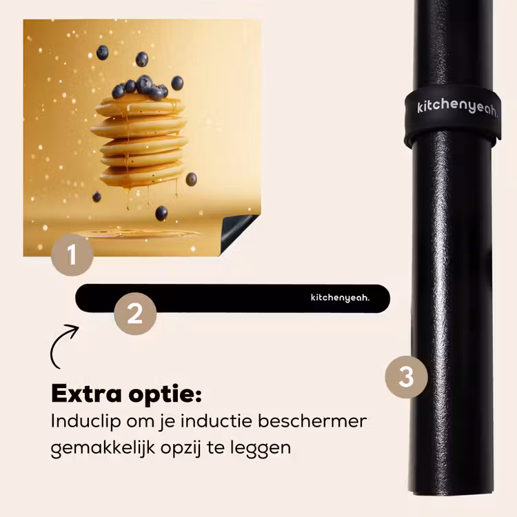 Inductie beschermer - Pannenkoeken - Eten - Honing - Geel — 8
