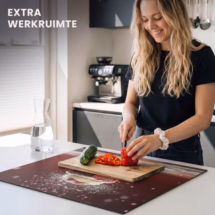 Inductie beschermer - Rode - Velvet - Taart - Eten — 5