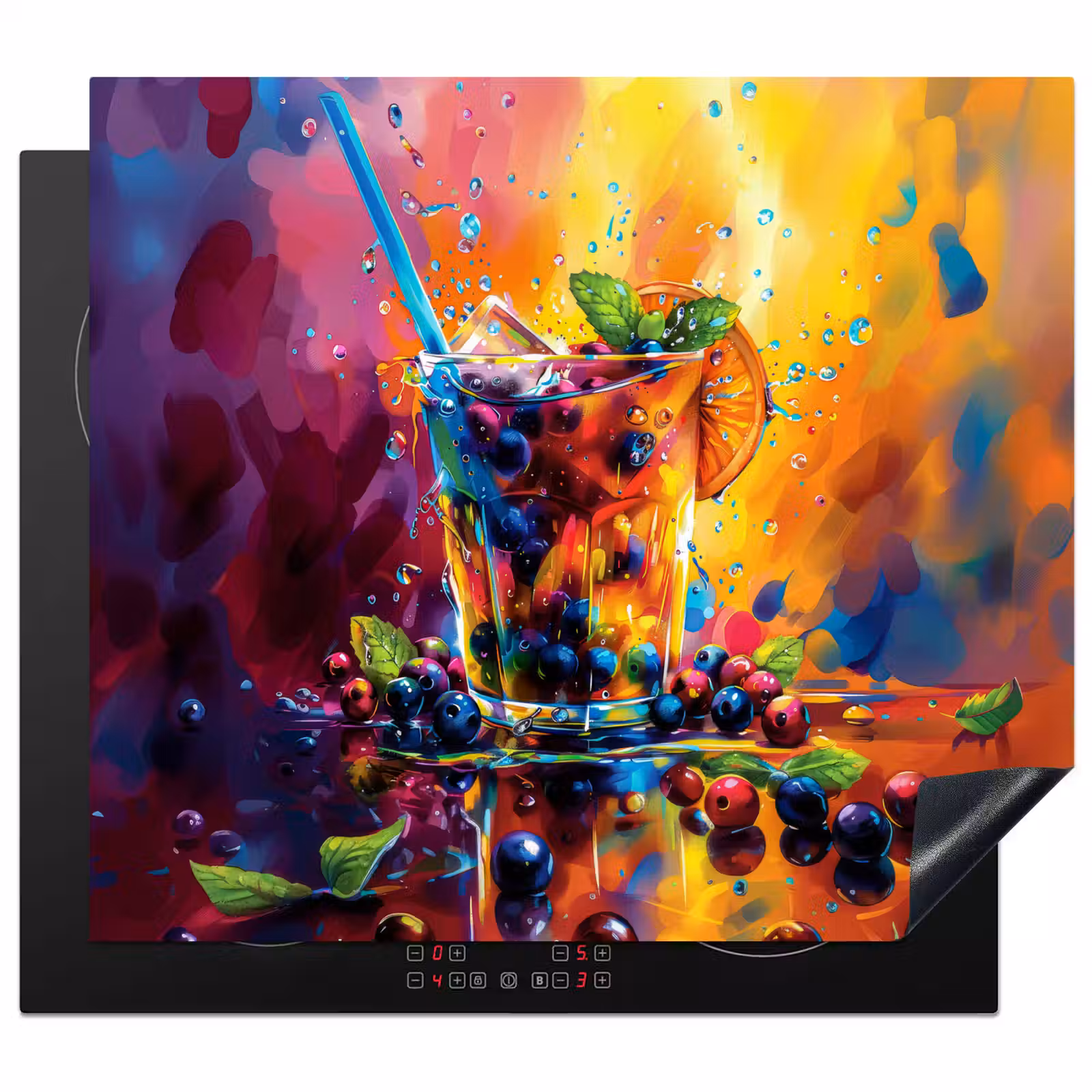 Inductie beschermer - Explosie van Fruit en Kleur — 1