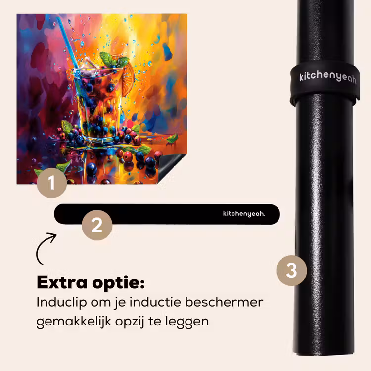 Inductie beschermer - Explosie van Fruit en Kleur — 8