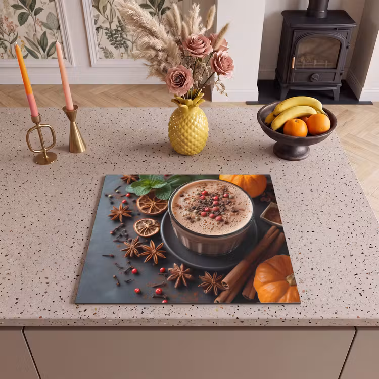 Inductie beschermer - Herfstige Specerijen Latte — 3