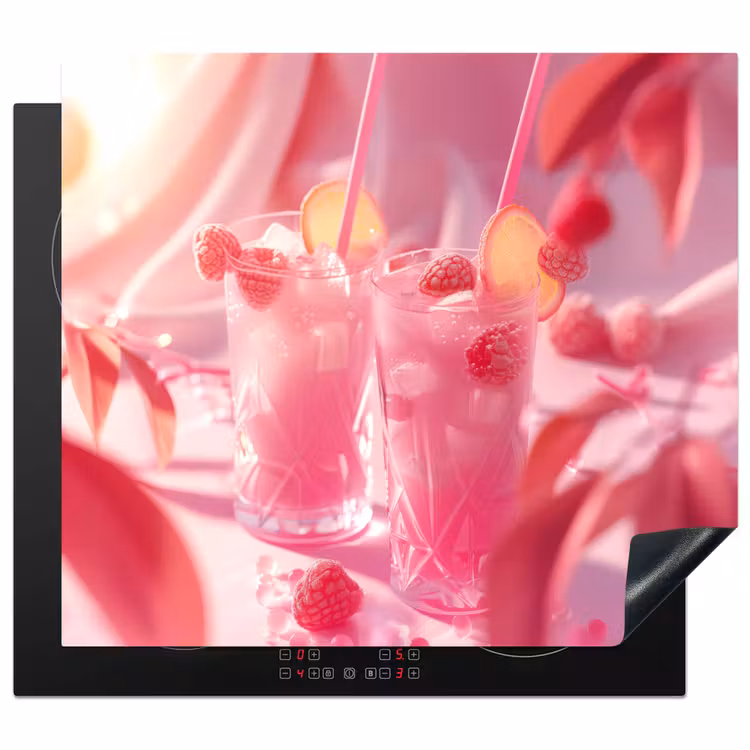 Inductie beschermer - Roze Zomerdrankjes — 1
