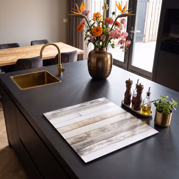 Inductie beschermer - Verweerd Houten Planken — 2