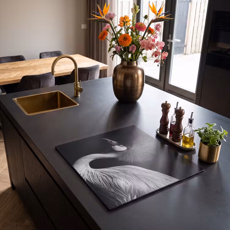 Inductie beschermer - Toeschouwer met Veren Kroon — 2