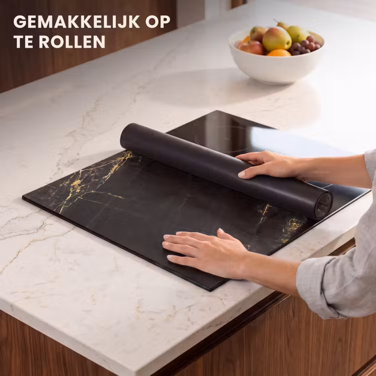 Inductie beschermer - Gouden Bliksem in Ebbenhout — 7