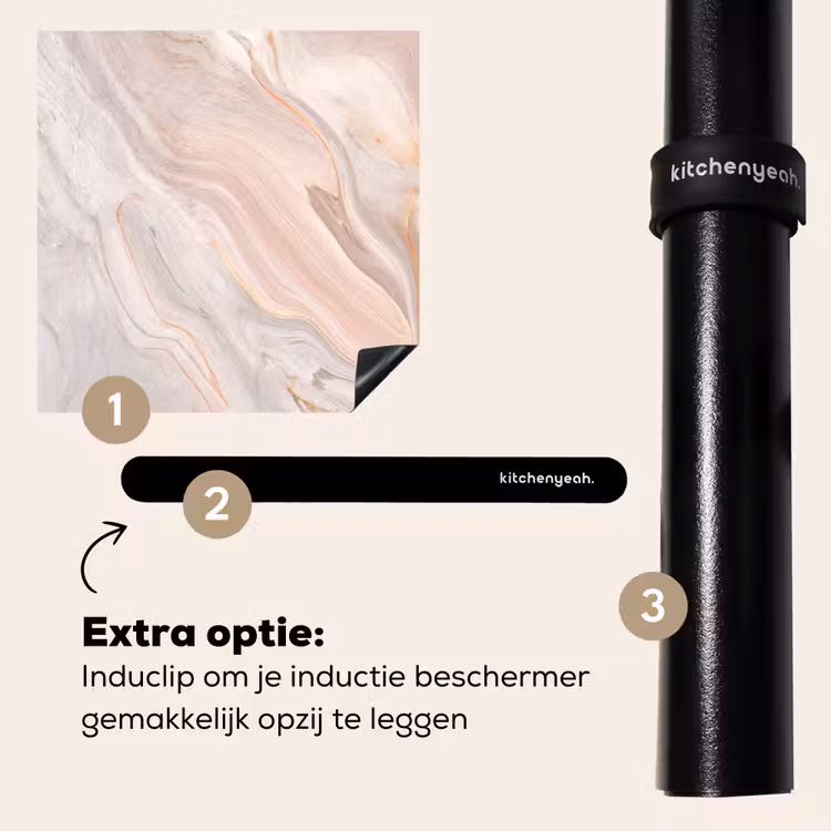 Inductie beschermer - Zachte Marmeren Golven — 8