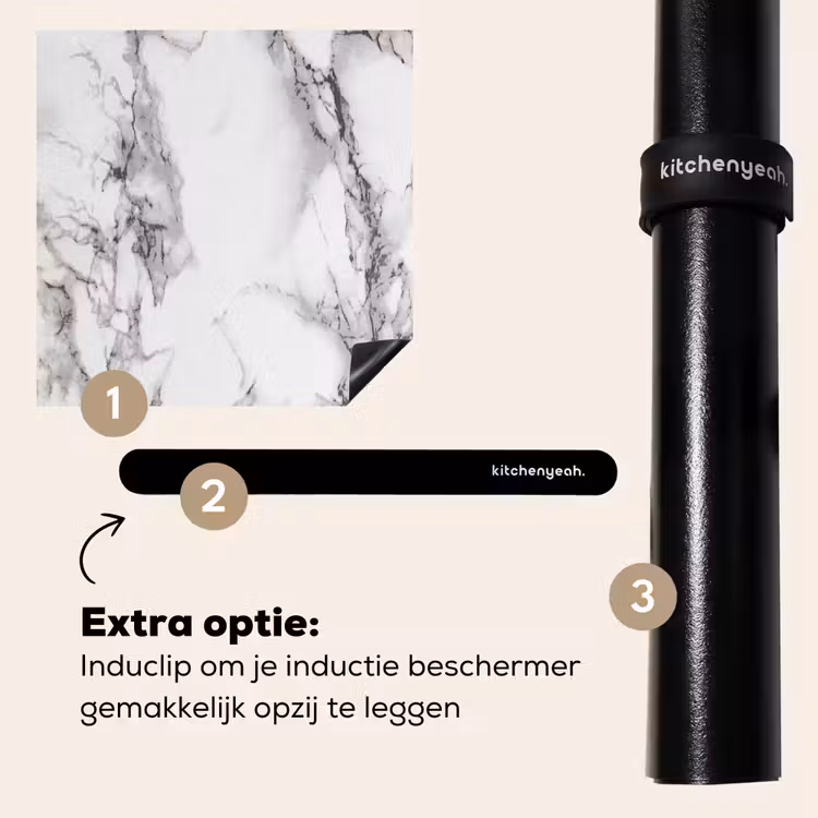 Inductie beschermer - Gefluister van Marmeren Takken — 8