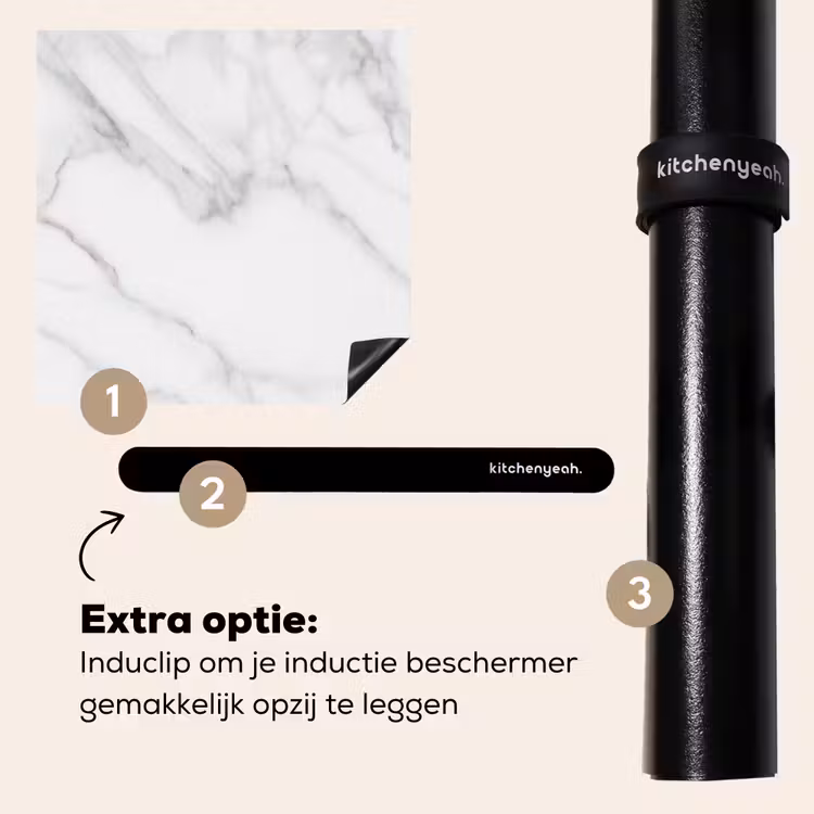 Inductie beschermer - Wit Marmeren Zen — 8