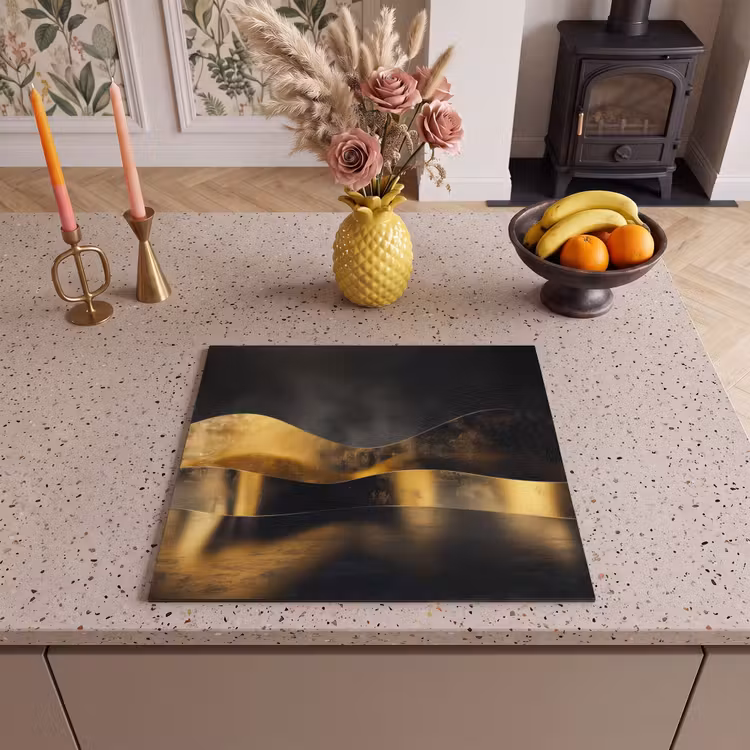 Inductie beschermer - Golven van Goud en Schaduw — 3
