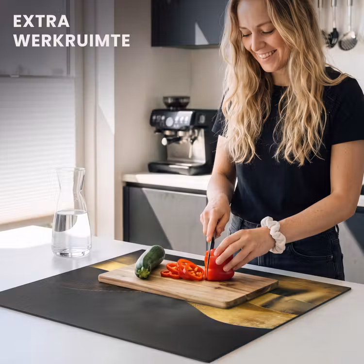 Inductie beschermer - Golven van Goud en Schaduw — 5