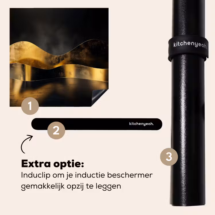 Inductie beschermer - Golven van Goud en Schaduw — 8
